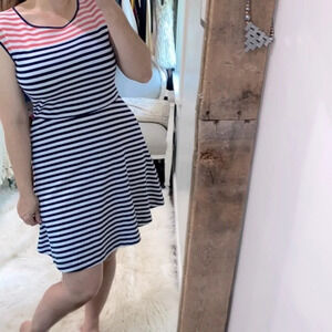 Draper James multicolored striped dress size medium